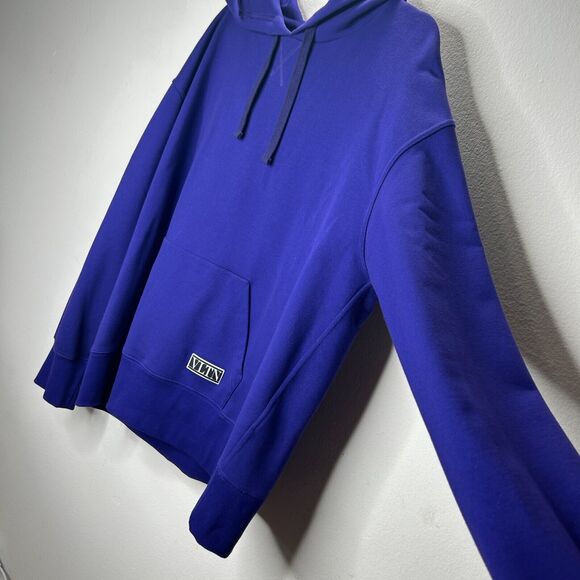 Valentino Purple Oversize Long Sleeve Hoodie Pocket VLTN - Picture 5 of 13